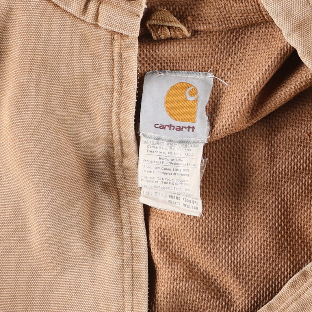 Carhartt Active Jacket Duck Full Zip Parka Made in USA Men's L size / eaa507252