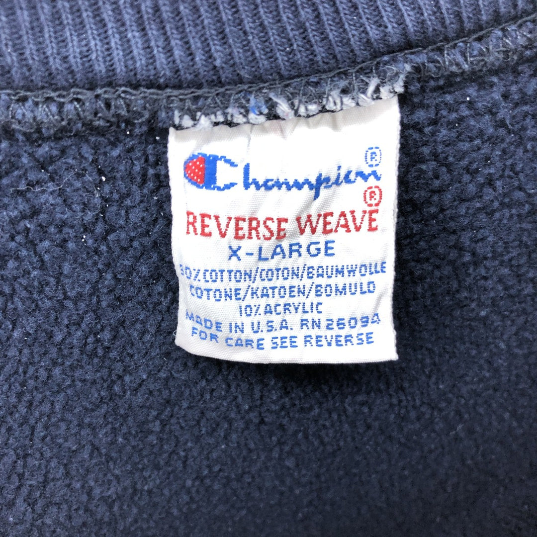 90'S REVERSE WEAVE Reverse Weave Embroidered Tag University of Iowa College Sweatshirt Trainer Made in USA Men's XL /eaa507286