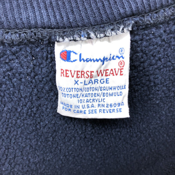 90'S REVERSE WEAVE Reverse Weave Embroidered Tag University of Iowa College Sweatshirt Trainer Made in USA Men's XL /eaa507286
