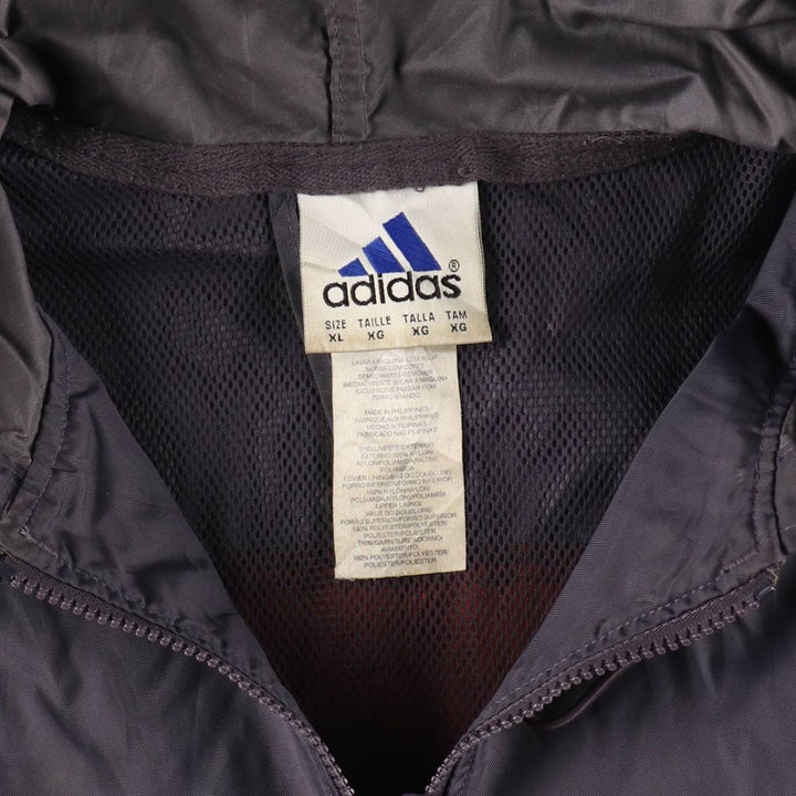 90'S Adidas Half Zip Nylon Hoodie Men's XL Vintage / eaa507297