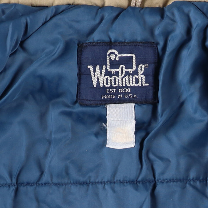 80'S WOOLRICH padded mountain jacket, shell jacket, puffer jacket, made in USA, men's XL size /eaa507324