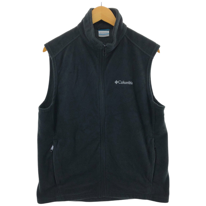 Columbia Embroidered Logo Fleece Vest Made in Bangladesh M Men's M Full Zip / eaa507353