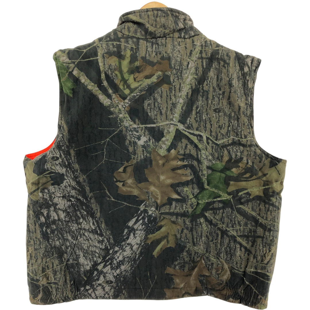 BUSHMASTER Camouflage Pattern Real Tree Camo Reversible Padded Vest Men's Size L Vintage /eaa507358