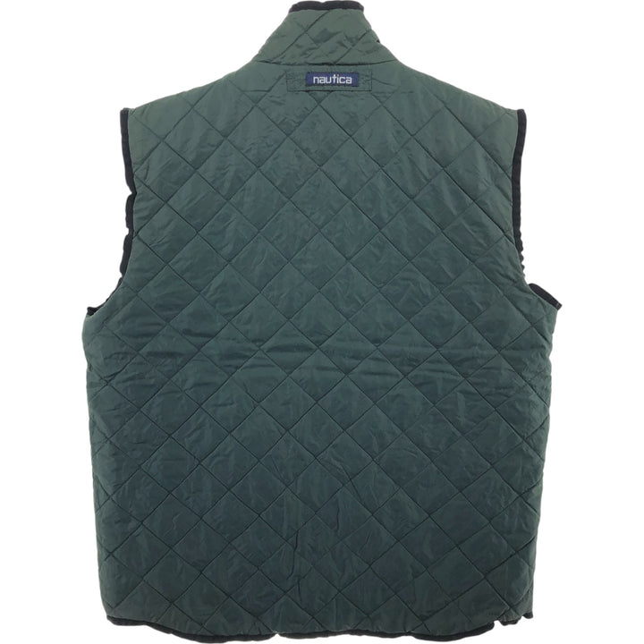 90'S NAUTICA Reversible Quilted Vest Men's M Size Vintage / eaa507360