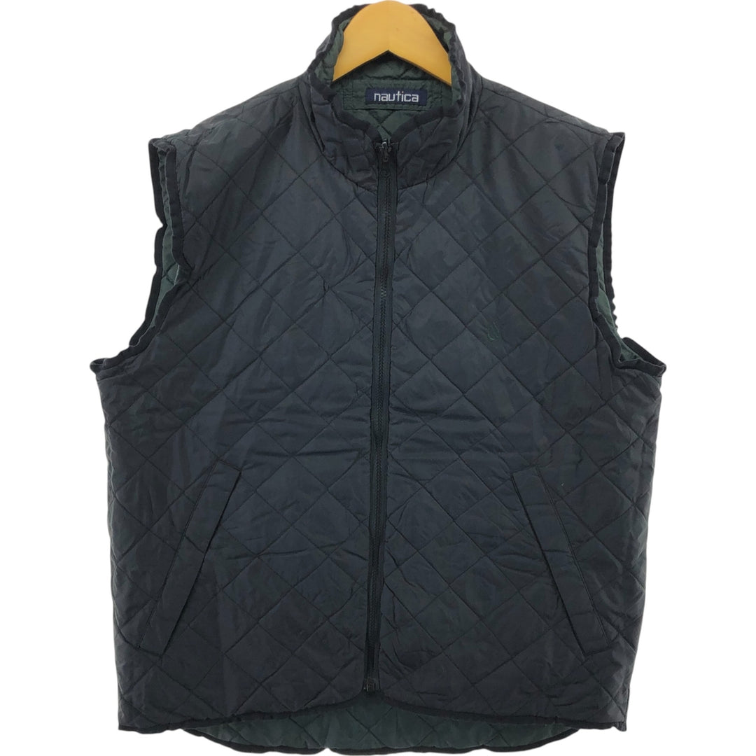 90'S NAUTICA Reversible Quilted Vest Men's M Size Vintage / eaa507360