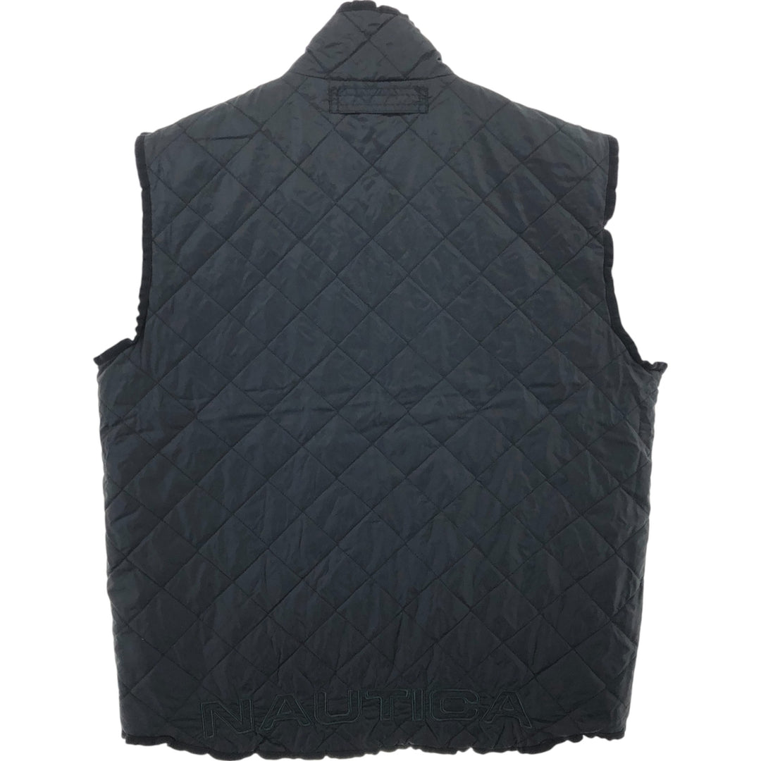 90'S NAUTICA Reversible Quilted Vest Men's M Size Vintage / eaa507360