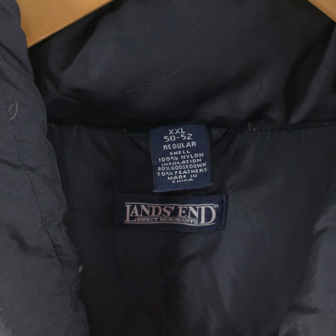 90s~00'S LANDS' END Goose Down Vest Men's XXL Vintage /eaa507361