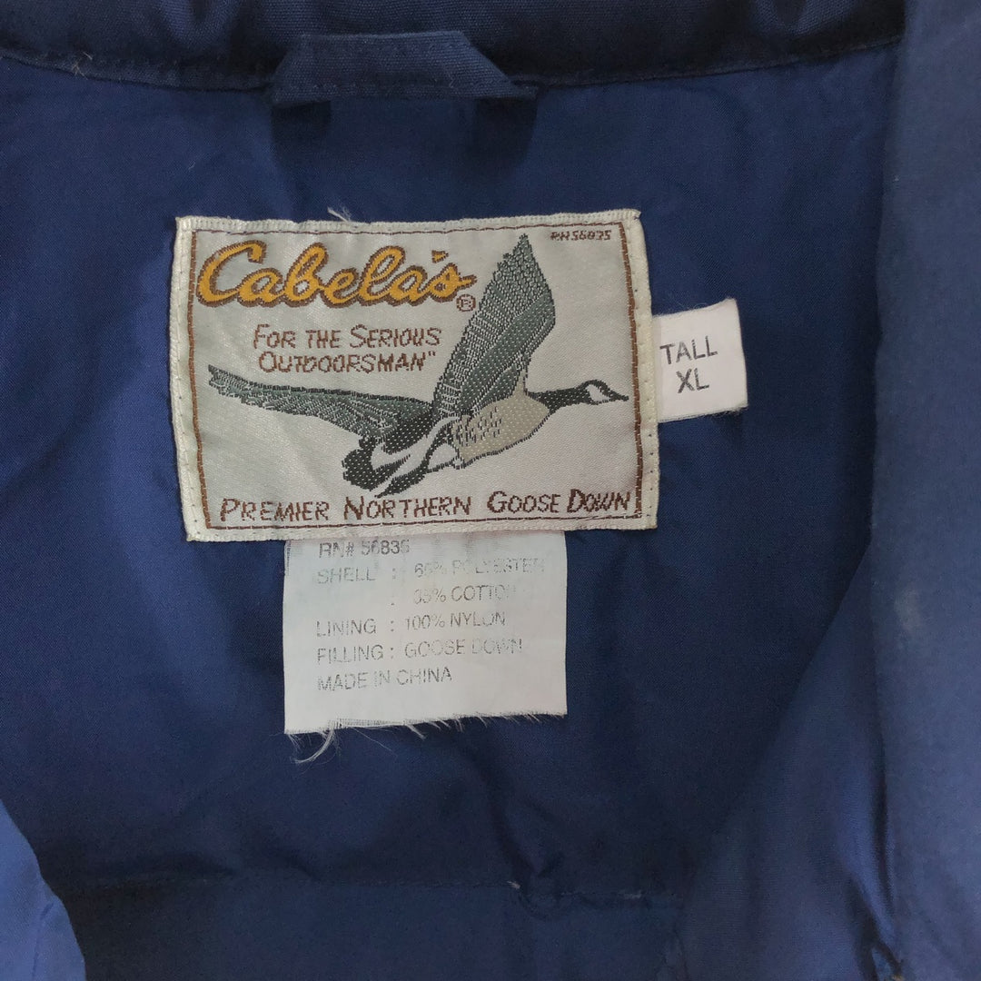 80'S Cabelas Goose Down Vest Men's XL Size Vintage /eaa507385