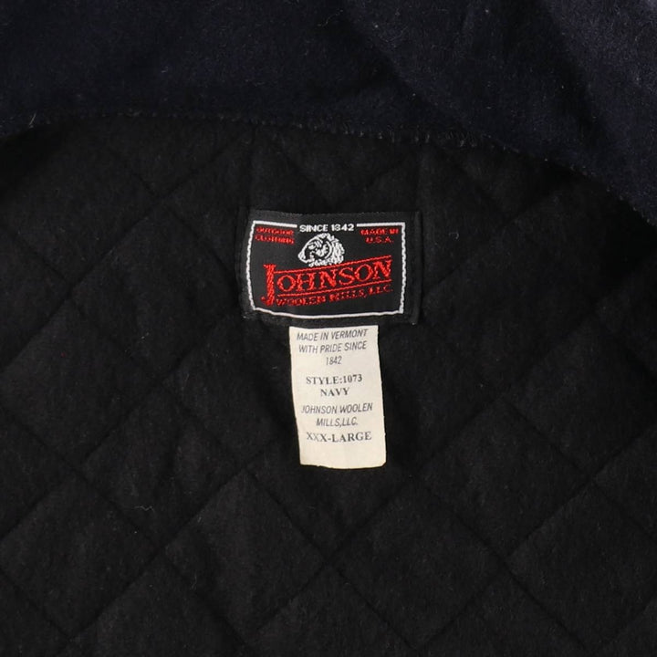 90'S Johnson Woolen Mills wool jacket, made in USA, men's XXXL size, vintage /eaa507416