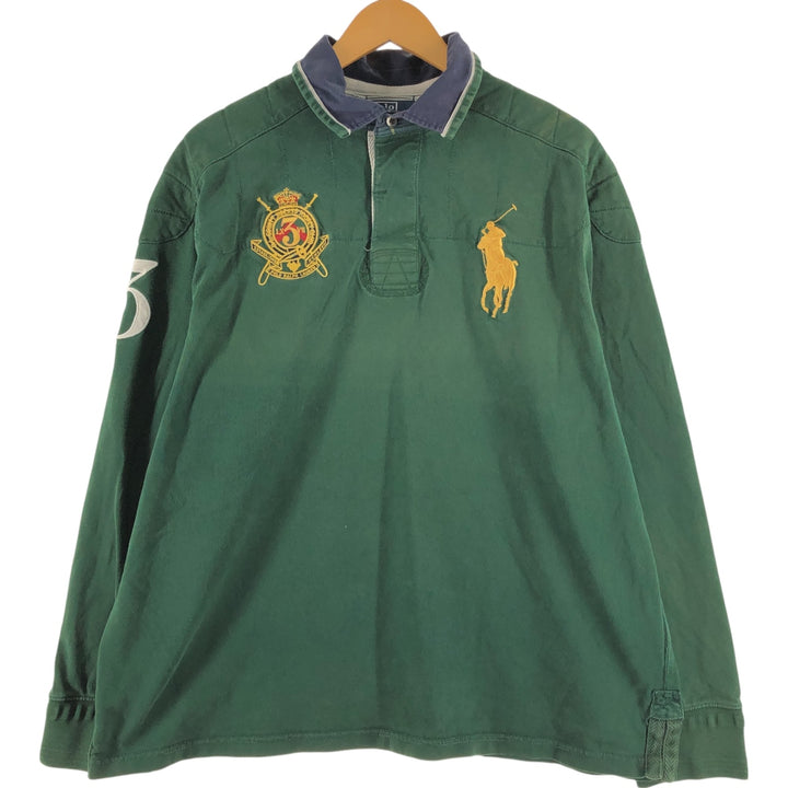 Ralph Lauren POLO by Ralph Lauren CUSTOM FIT Big Pony Long Sleeve Rugby Shirt Men's XXL / eaa507445