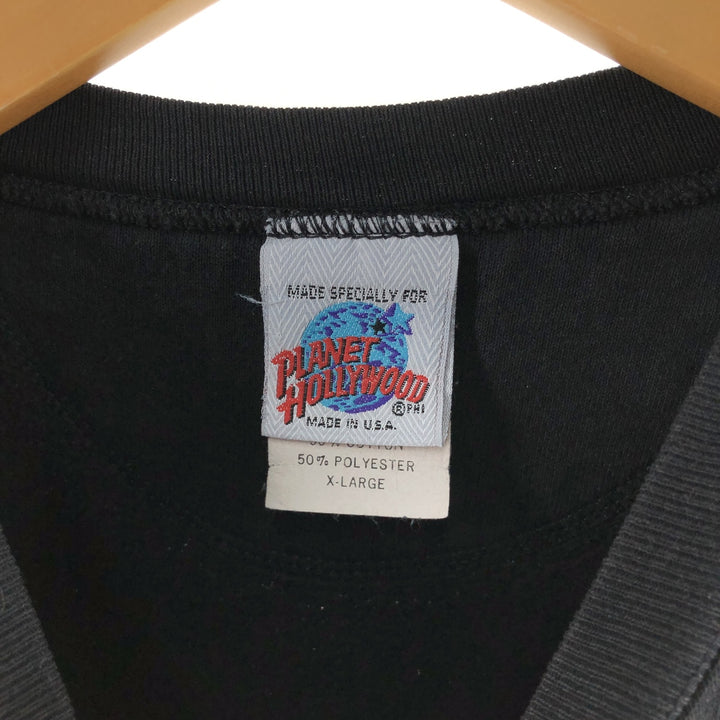 90'S Planet Hollywood Advertising Sweatshirt, Made in USA, Men's XL, Vintage /eaa507457