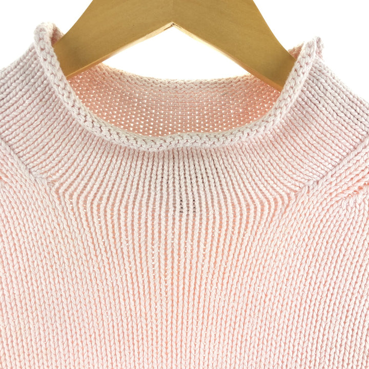 90s~ J.Crew ALWAYS Roll Neck Cotton Knit Sweater Women's Size S Vintage /eaa507500