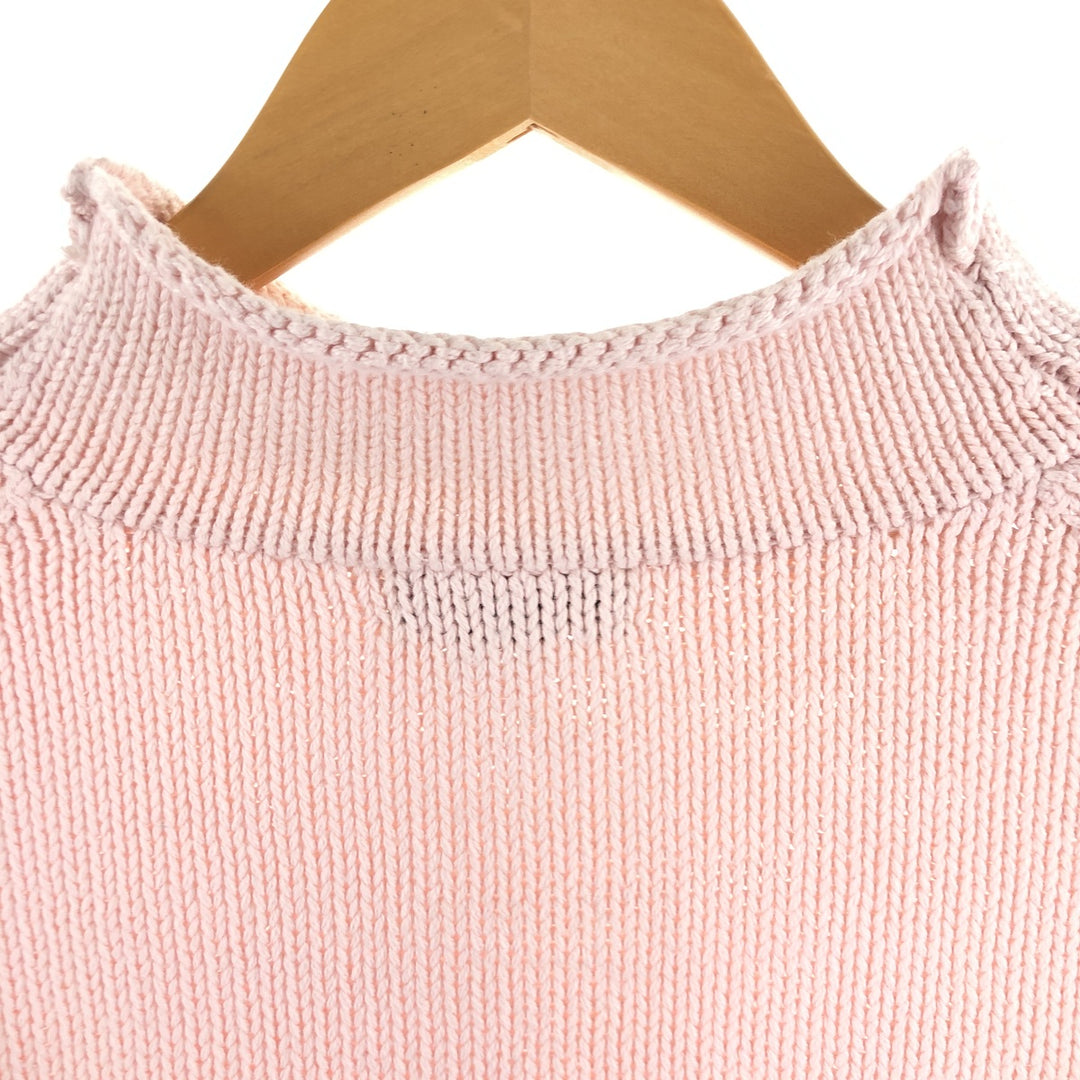 90s~ J.Crew ALWAYS Roll Neck Cotton Knit Sweater Women's Size S Vintage /eaa507500