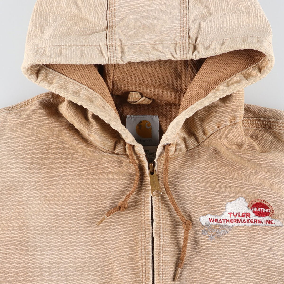 00'S Carhartt Active Jacket TYLER WEATHERMAKERS INC Duck Full Zip Parka Men's L size /eaa507524