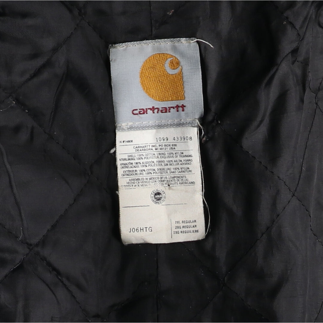 90'S Carhartt Active Jacket Duck Full Zip Hoodie Men's XXL Vintage /eaa507528