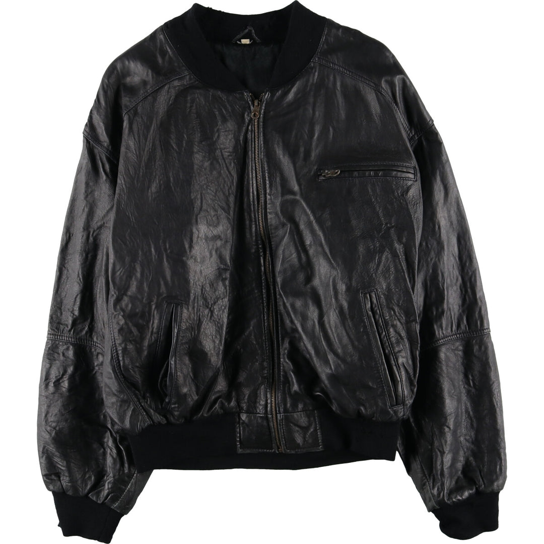 Leather blouson, men's size L / eaa507537