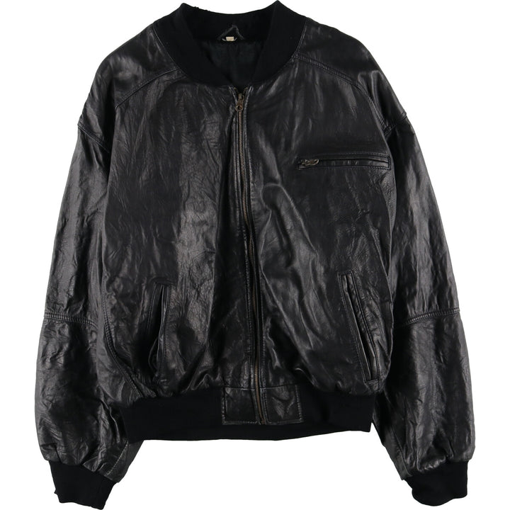 Leather blouson, men's size L / eaa507537