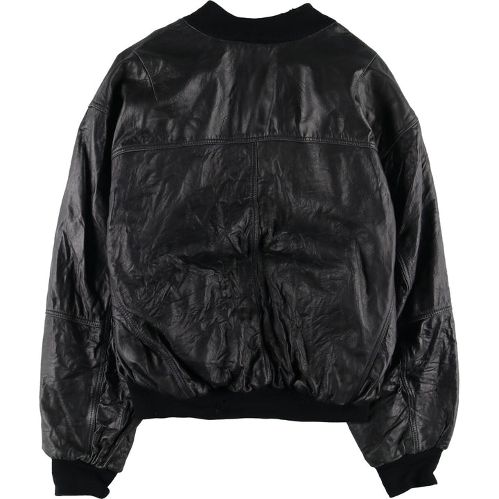 Leather blouson, men's size L / eaa507537