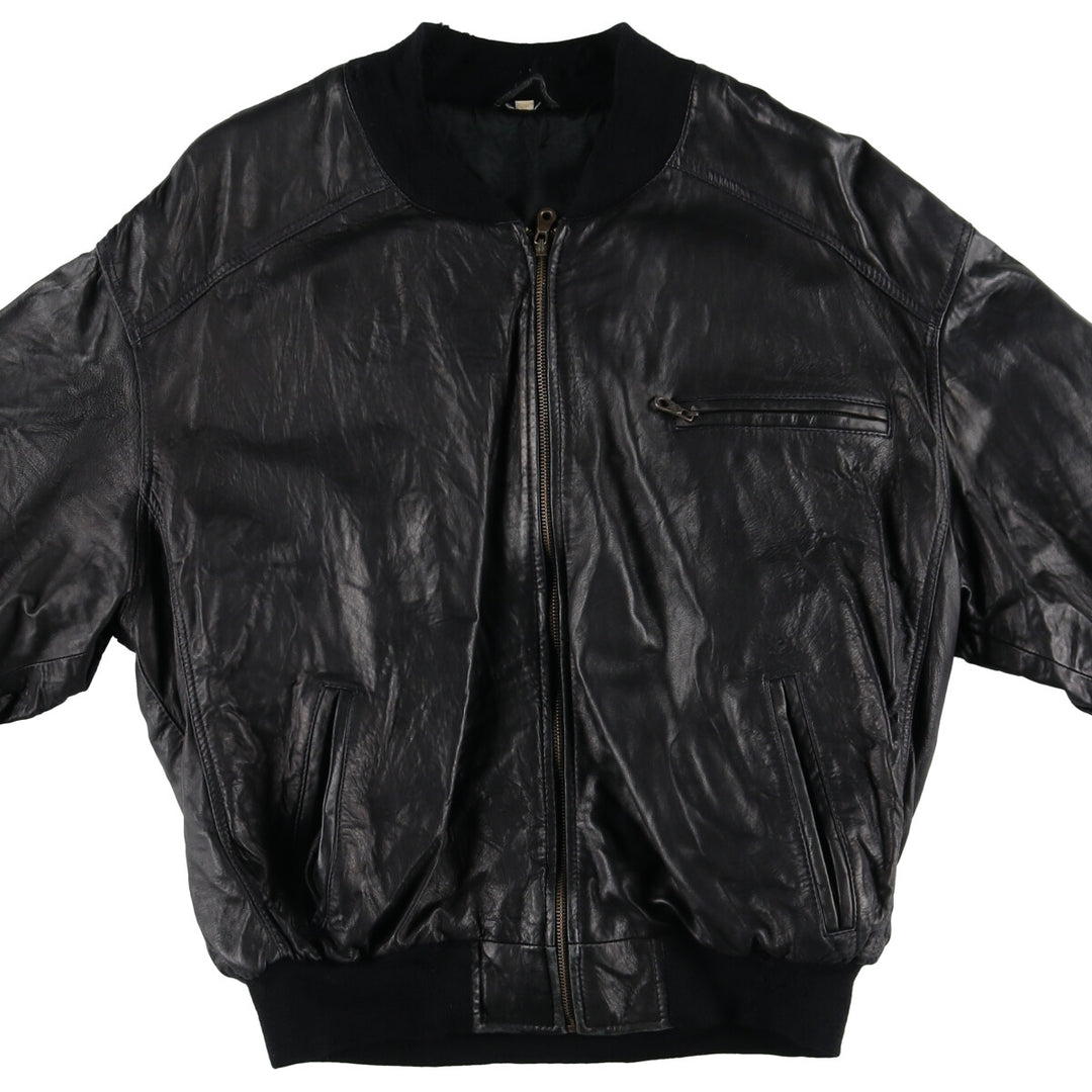 Leather blouson, men's size L / eaa507537