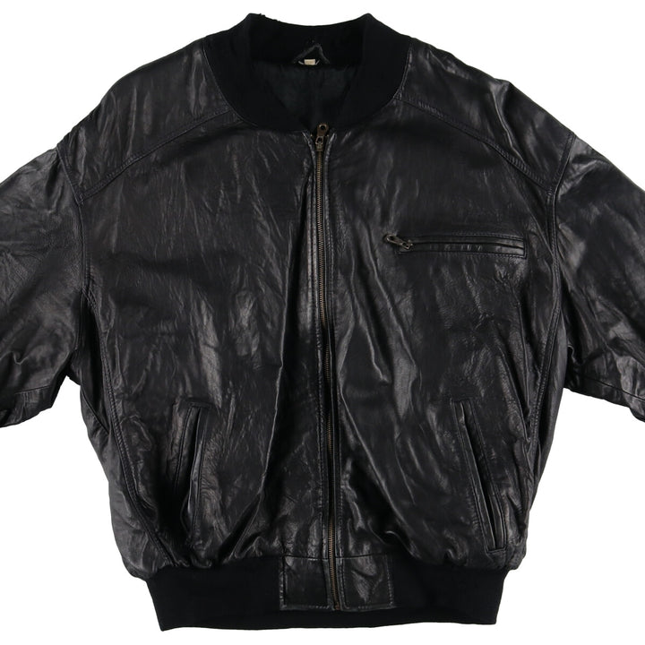 Leather blouson, men's size L / eaa507537