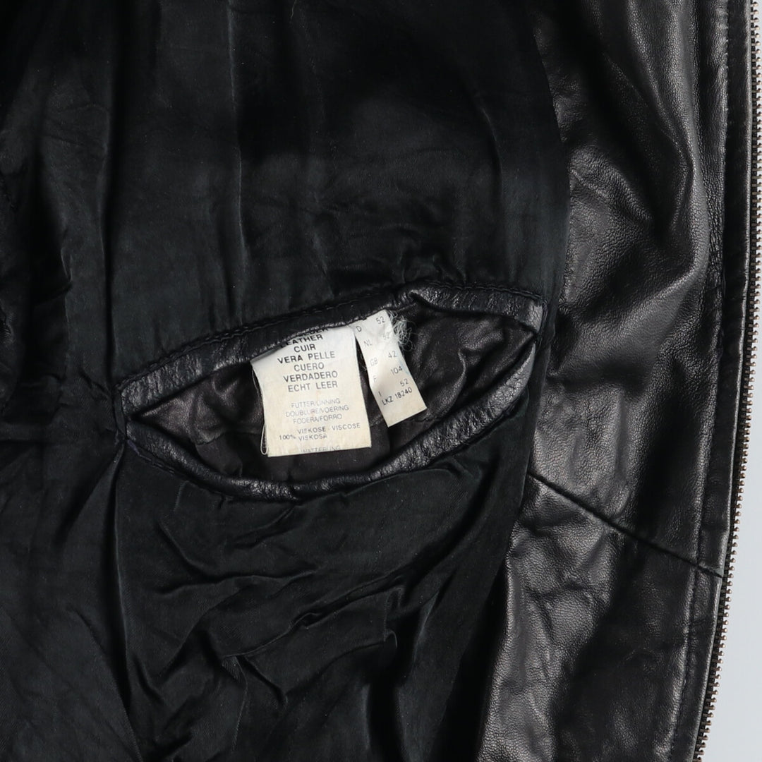 Leather blouson, men's size L / eaa507537