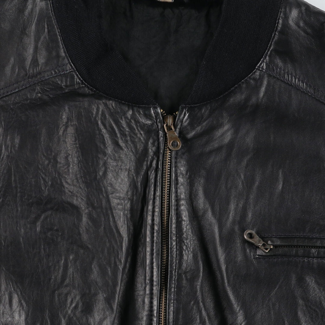 Leather blouson, men's size L / eaa507537