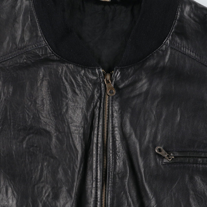 Leather blouson, men's size L / eaa507537