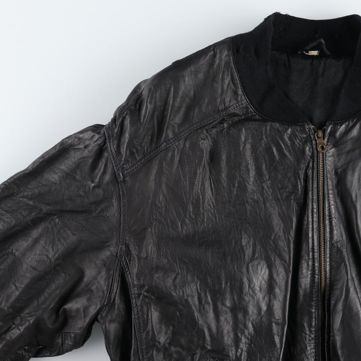 Leather blouson, men's size L / eaa507537