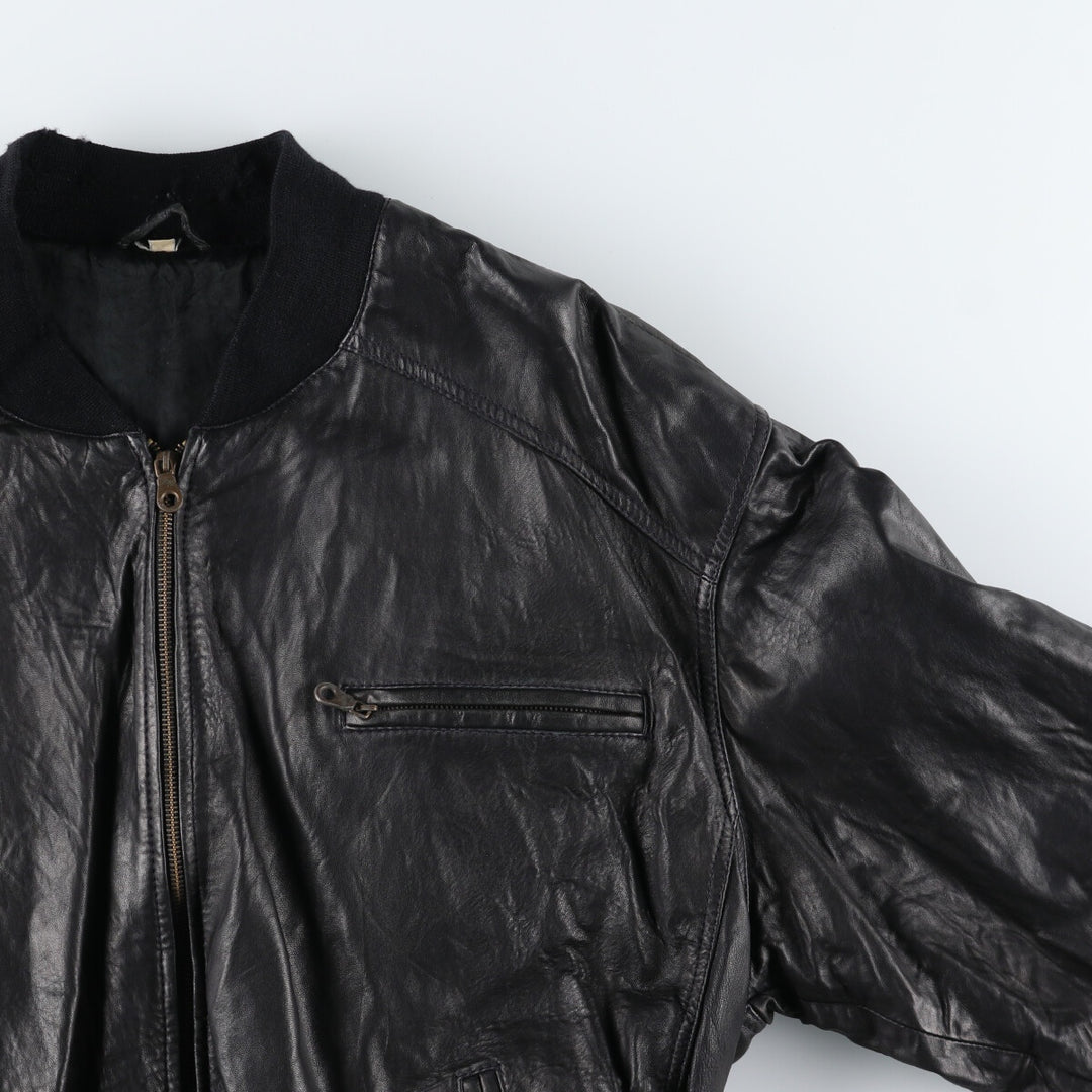 Leather blouson, men's size L / eaa507537