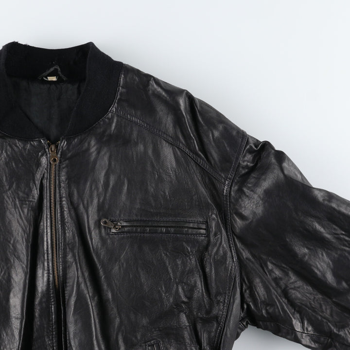 Leather blouson, men's size L / eaa507537