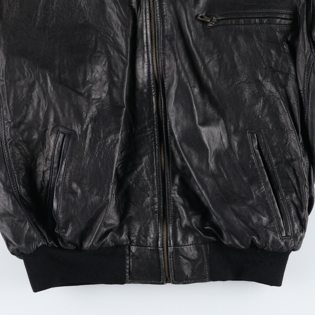 Leather blouson, men's size L / eaa507537