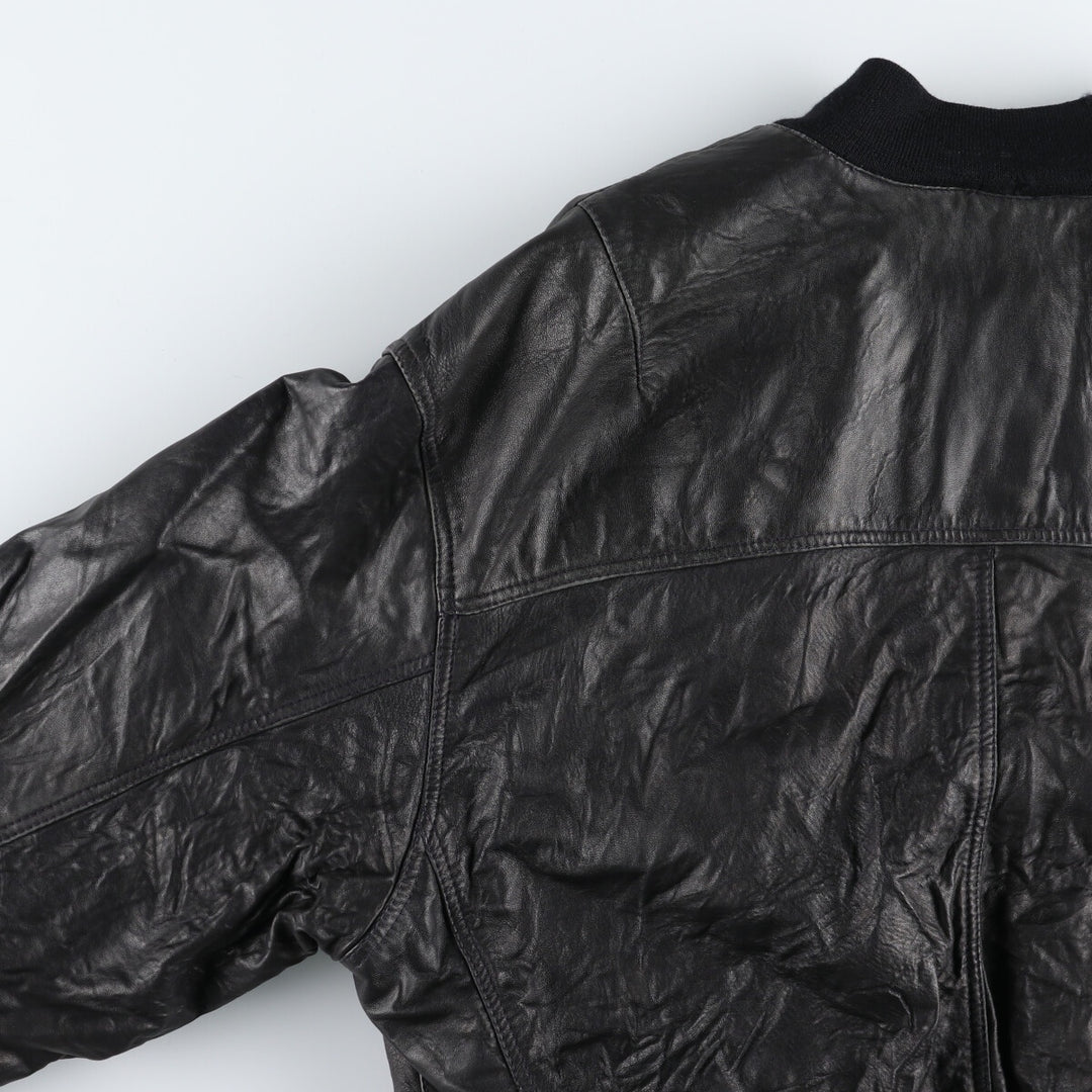 Leather blouson, men's size L / eaa507537