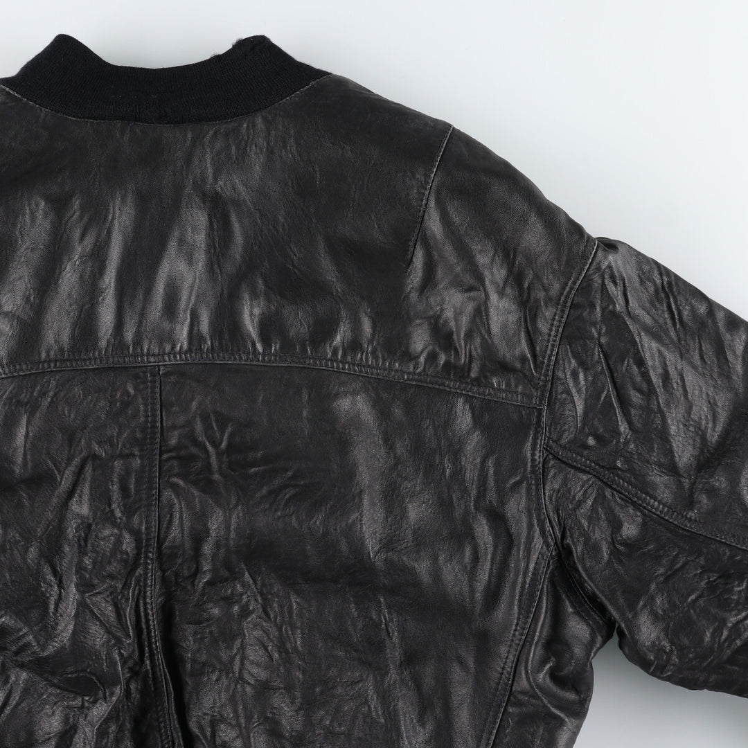 Leather blouson, men's size L / eaa507537