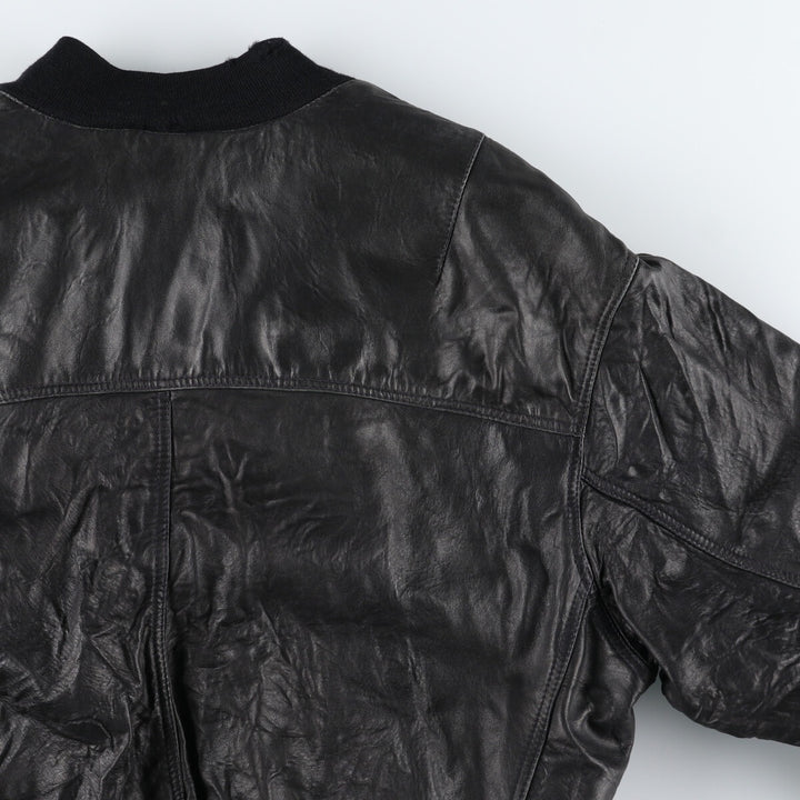 Leather blouson, men's size L / eaa507537