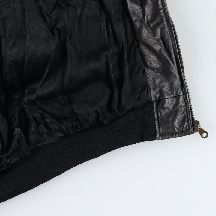 Leather blouson, men's size L / eaa507537