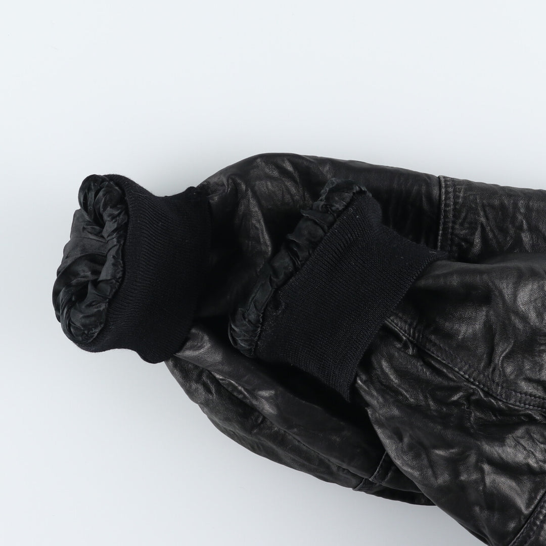 Leather blouson, men's size L / eaa507537