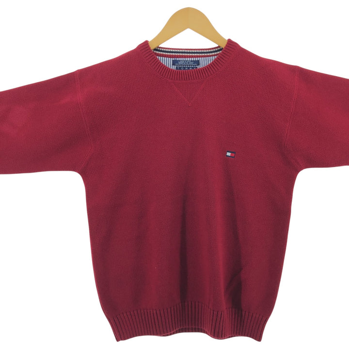 90s~ Tommy Hilfiger Cotton Knit Sweater Men's M Size Vintage /eaa507594