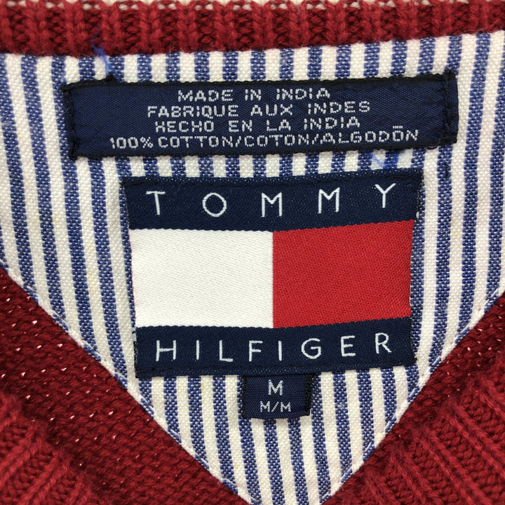 90s~ Tommy Hilfiger Cotton Knit Sweater Men's M Size Vintage /eaa507594