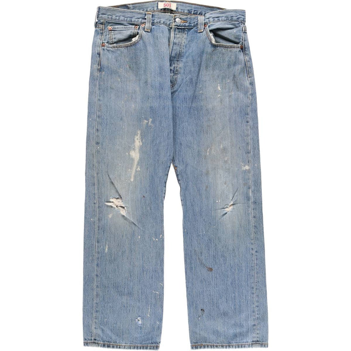 Levi's 501 STRAIGHT LEG BUTTON-FLY straight denim pants for men, equivalent to w36 / eaa507628