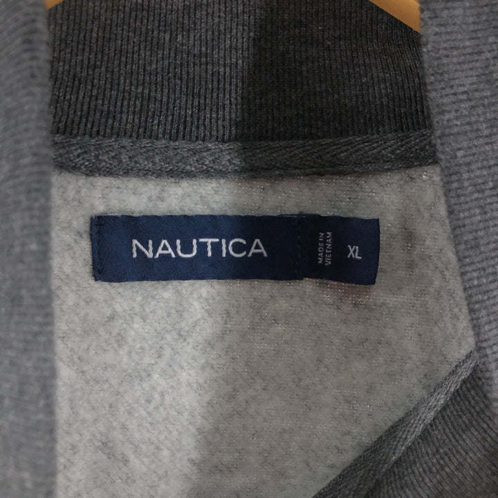 NAUTICA Check Pattern Half Zip Sweatshirt Trainer Men's XL / eaa507676