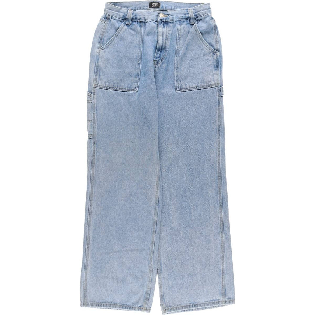 Simple SOCIETY Denim Painter Pants Women's L (w30) /eaa507699