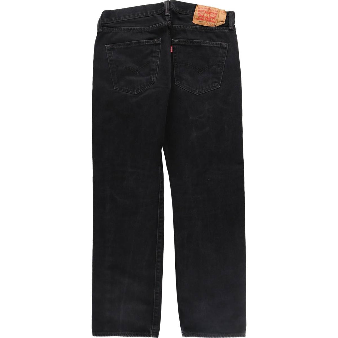 Levi's 501-0660 Black Denim Straight Denim Pants Men's W33 equivalent / eaa507737