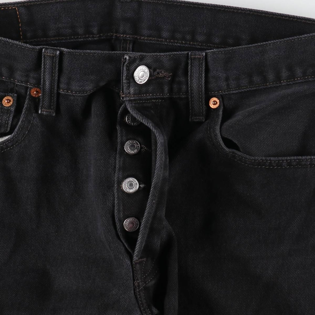 Levi's 501-0660 Black Denim Straight Denim Pants Men's W33 equivalent / eaa507737