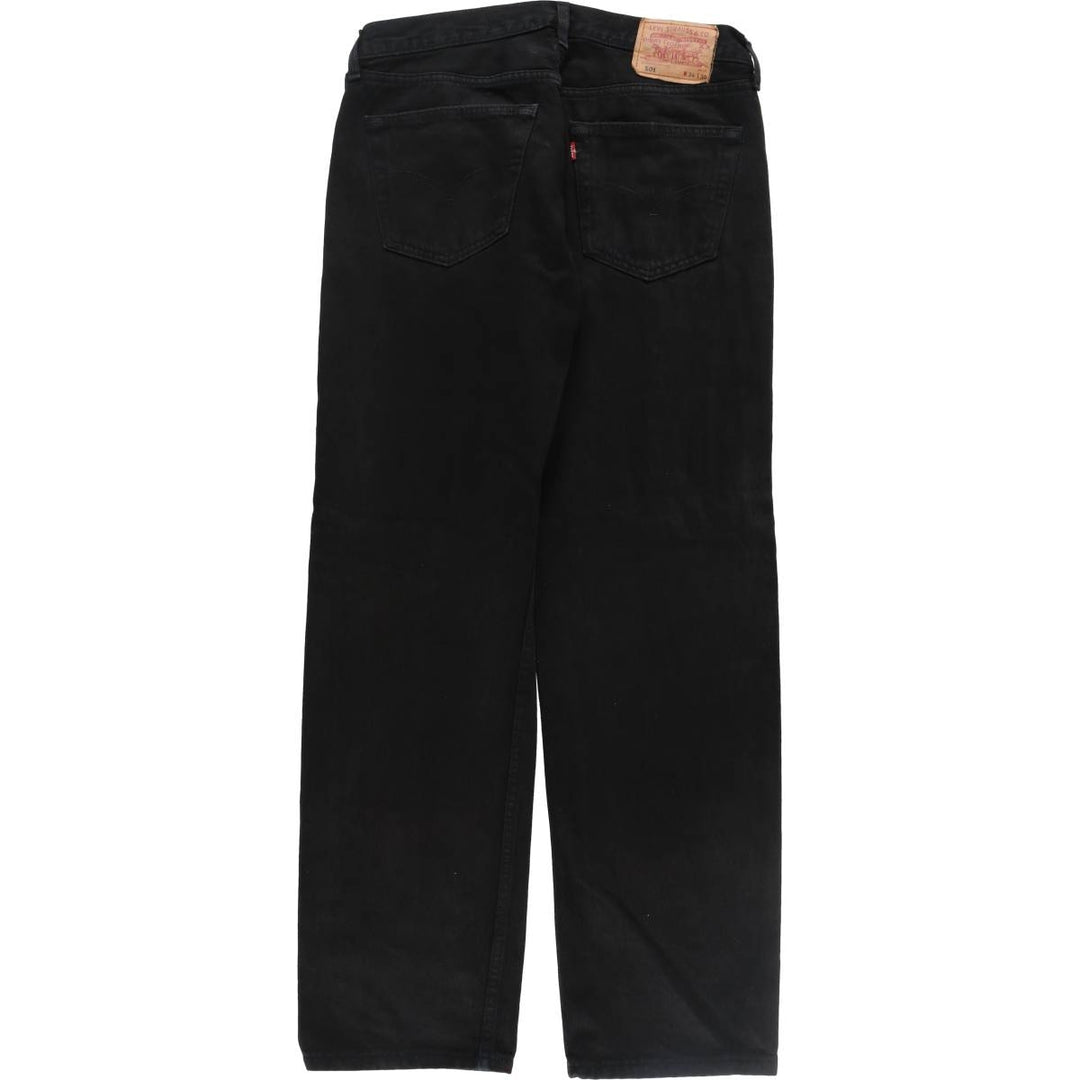 Levi's 501-0660 Euro Model Black Denim Straight Denim Pants Made in Spain Men's W33 equivalent / eaa507738