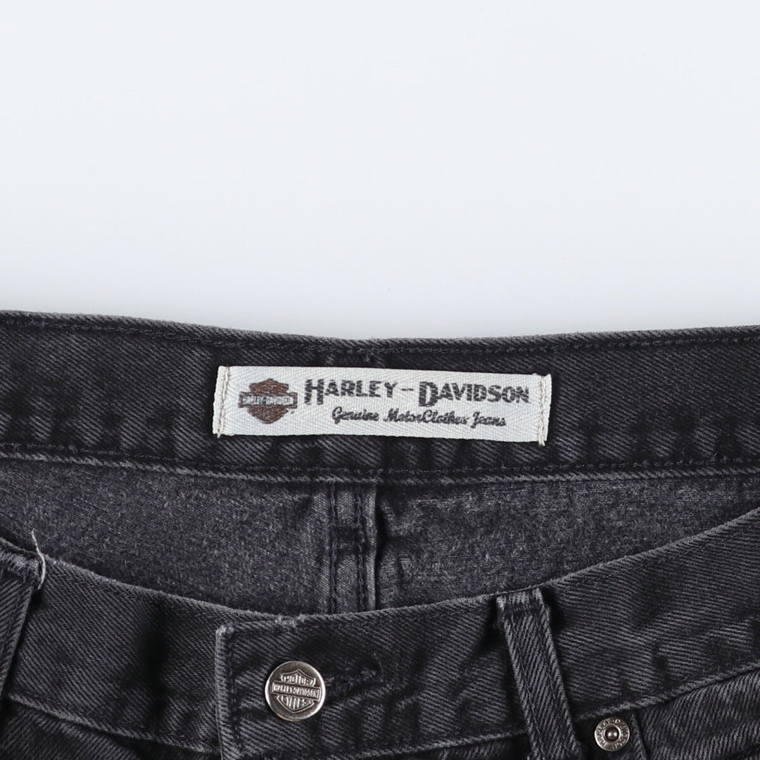 Harley-Davidson Black Denim Straight Denim Pants Men's W34 equivalent / eaa507870