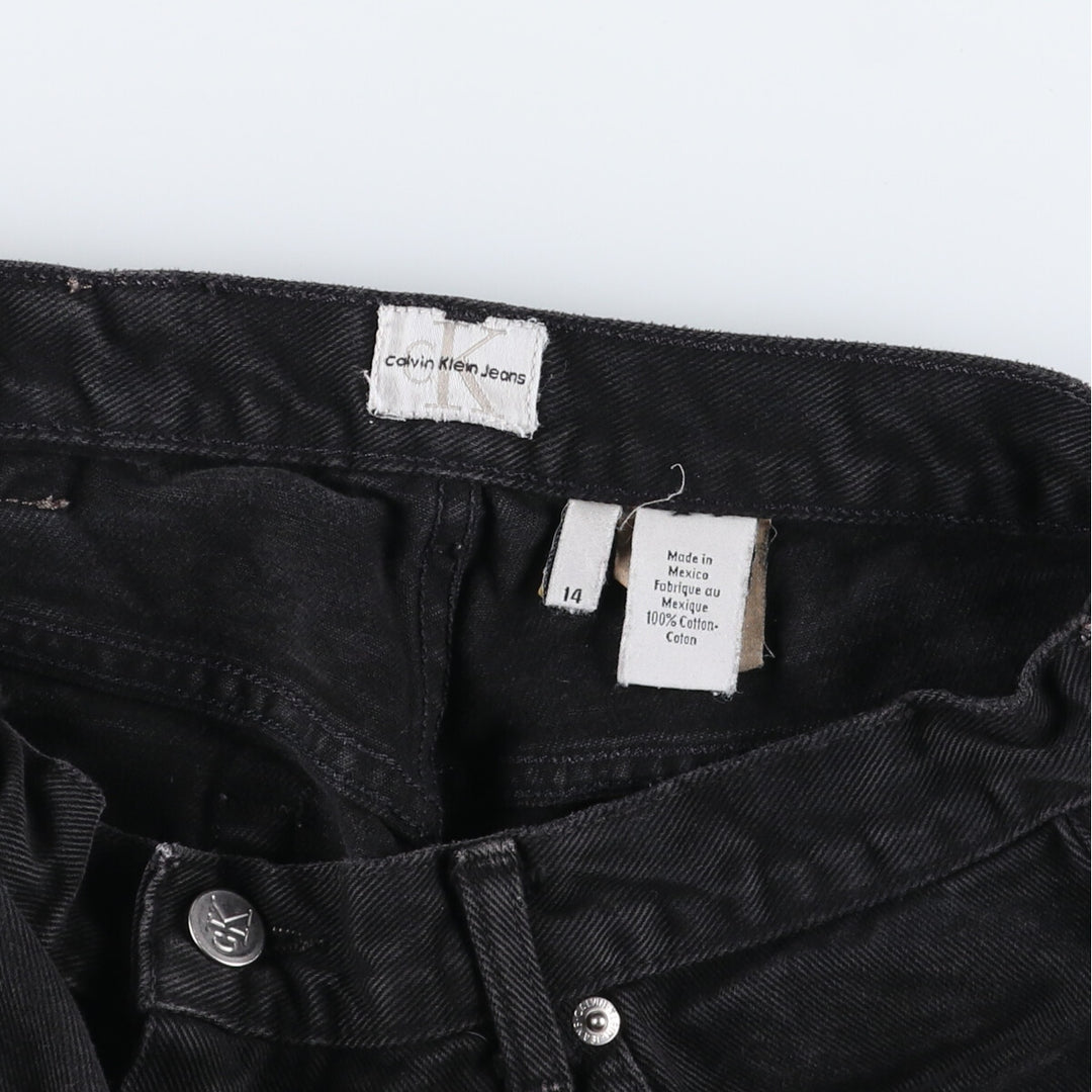 90s~00'S Calvin Klein JEANS Black denim straight denim pants Men's W31 equivalent Vintage / eaa507872