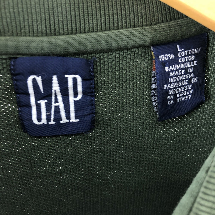 90'S GAP Old Gap Long Sleeve Polo Shirt Men's L Size Vintage /eaa507904