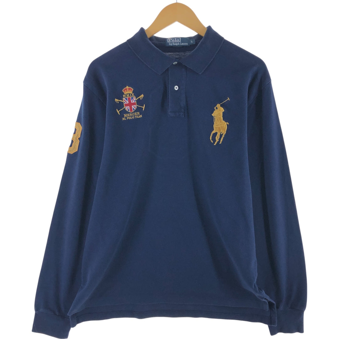 Ralph Lauren POLO by Ralph Lauren Big Pony Long Sleeve Polo Shirt Men's L size / eaa507911