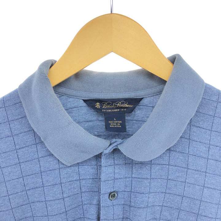 Brooks Brothers Est.1818 Long Sleeve Check Polo Shirt Men's Size L / eaa507912