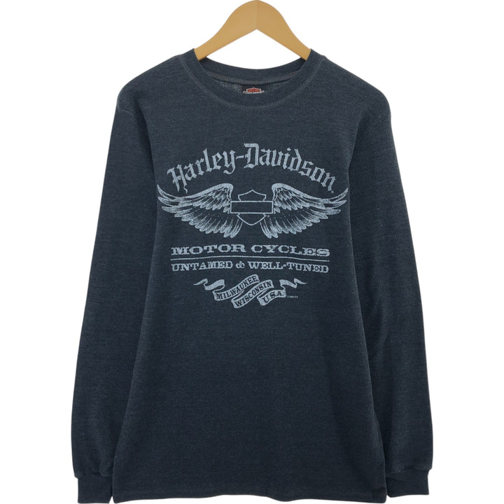 00'S Harley-Davidson Thermal Long T-Shirt Men's L size / eaa507957